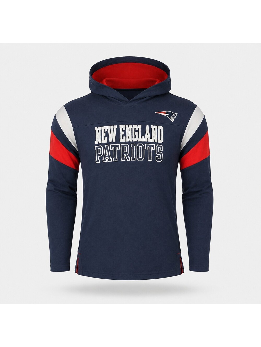 New England Patriots Hoodie Shirt Youth Large 14/16 Navy Blue NFL Long Sleeve